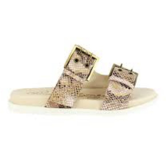 Naughty Monkey Hey Pony Reptile Print Sandals Womens size 8,5 - Picture 1 of 12